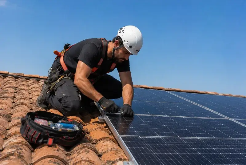 Maintenance et monitoring de panneaux solaires à Casefabre